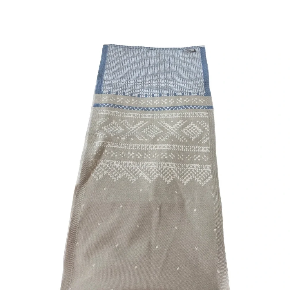 Marius by Ekelund Table Runner Blue Organic Cotton Scandinavian Woven 14x57